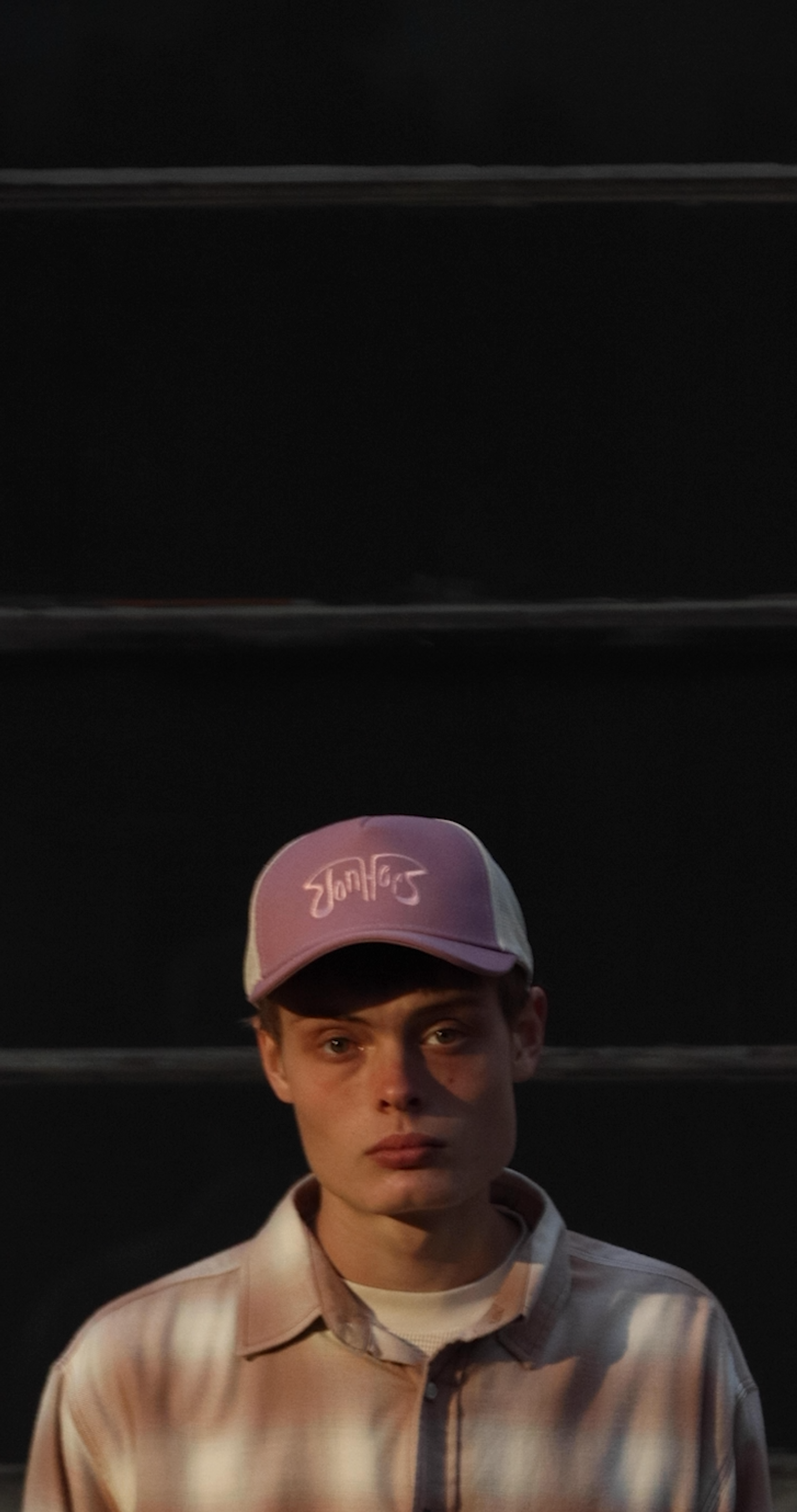 Purple Trucker Hat — front view