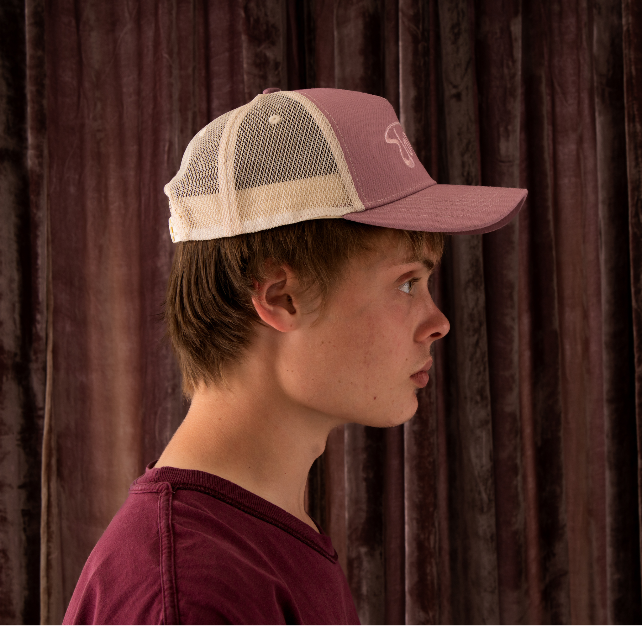 PURPLE TRUCKER HAT